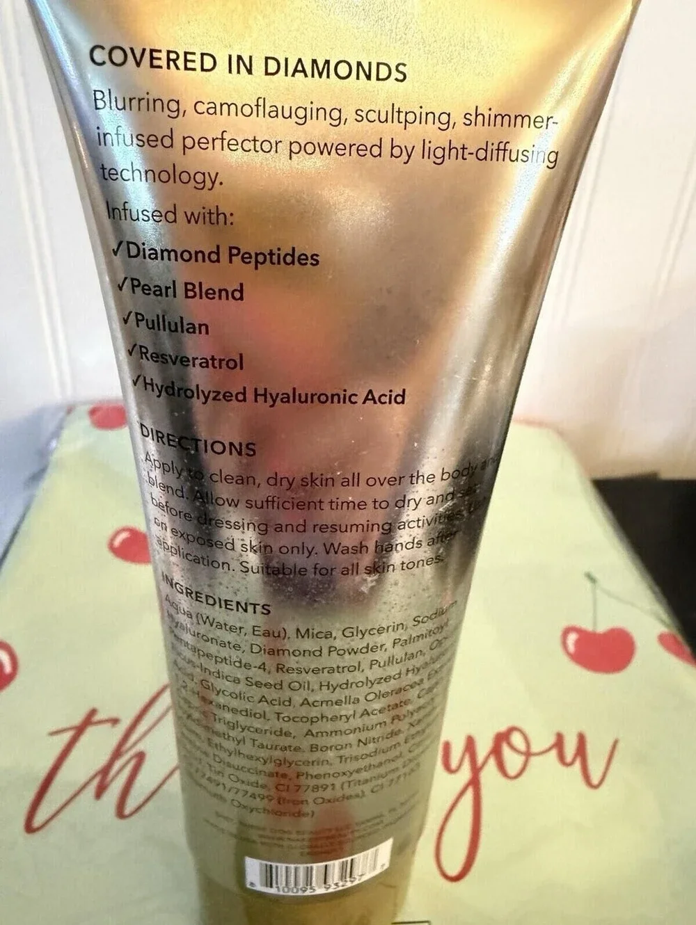 Nakery Diamond Glow Blur Body Moisturizer 200ml Peptide Pearl Glow Cream NEW